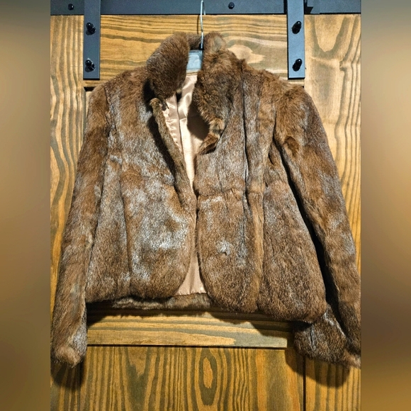 Vintage Rabbit Fur Mini Coat Size Small - Picture 2 of 15